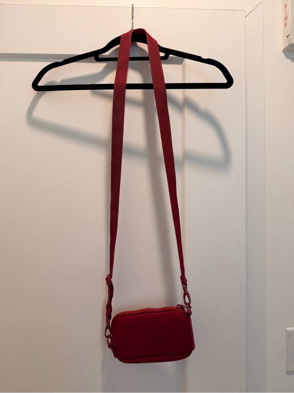 Sephora Dagne Dover Crimson Red Crossbody Pouch - Picture 5 of 5
